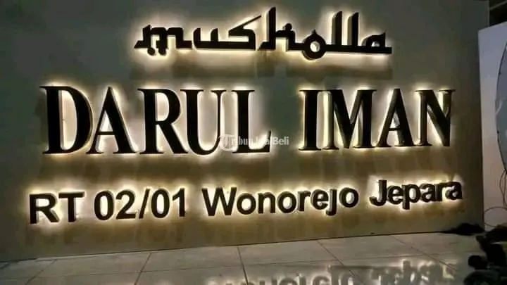 Huruf Timbul Nama Masjid