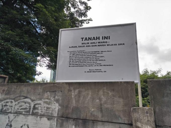 Plang Nama Pemilik Tanah