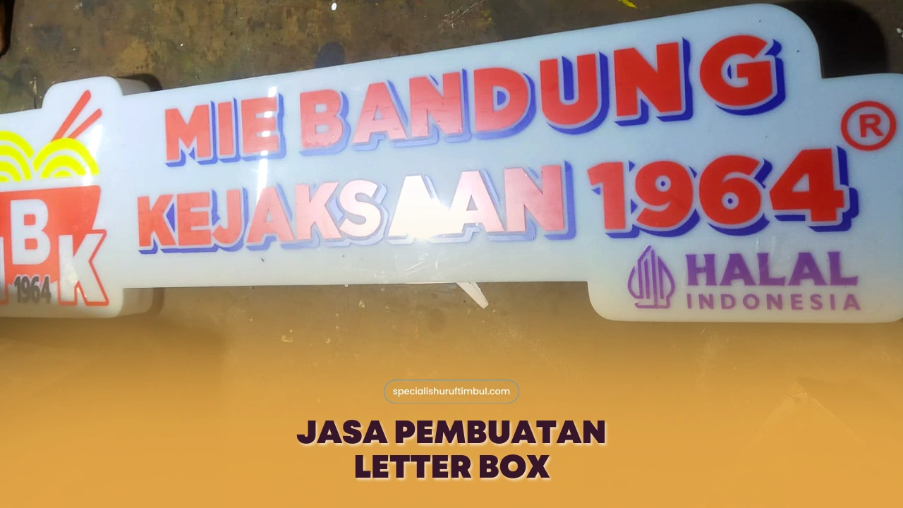 Jasa pembuatan Letter Box